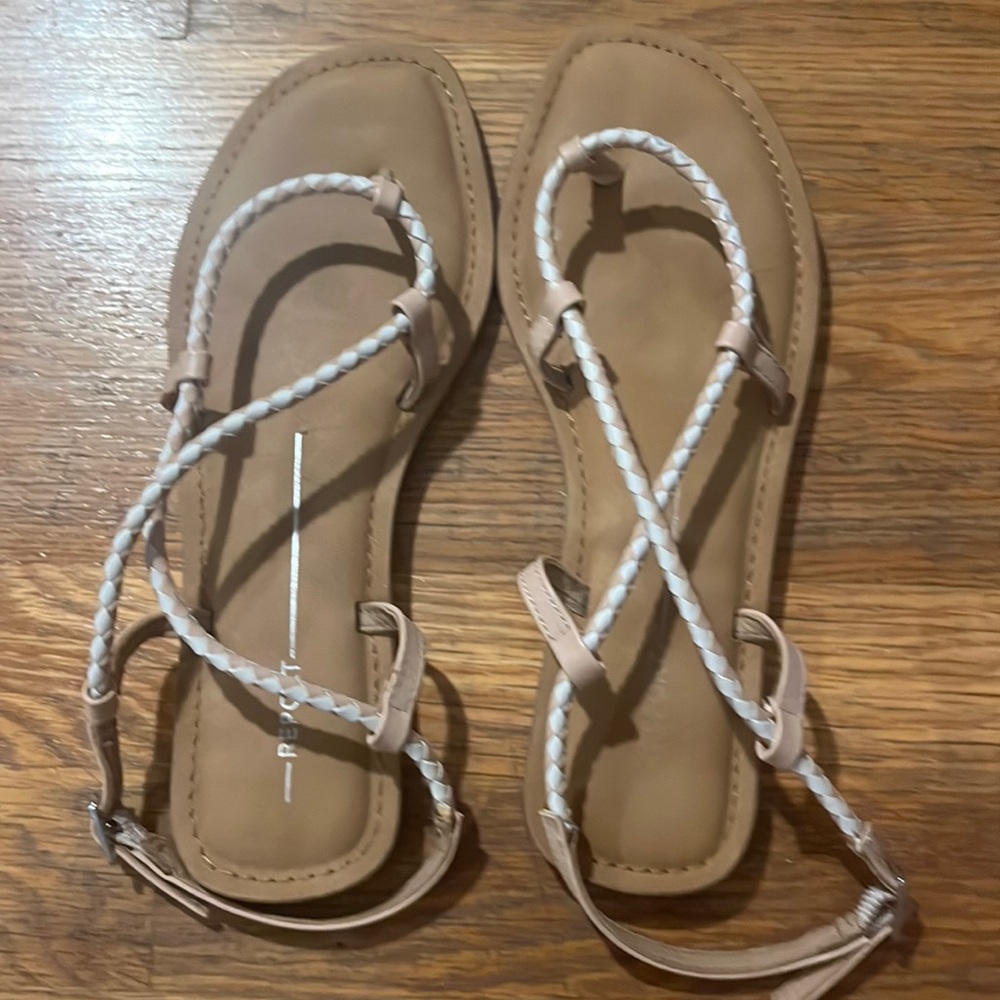 brown flat sandals